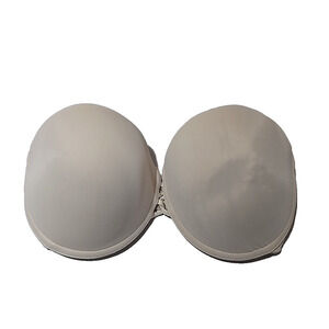 Wacoal Beige‎ Criss Cross Full Coverage Strapless Underwire Push Up Bra Size 34D